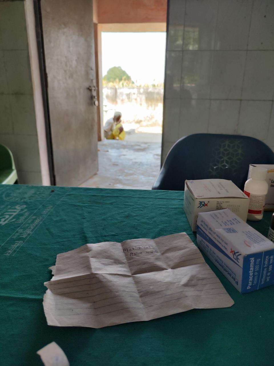 Nurse Samya helping elderly patients with medications and vitals